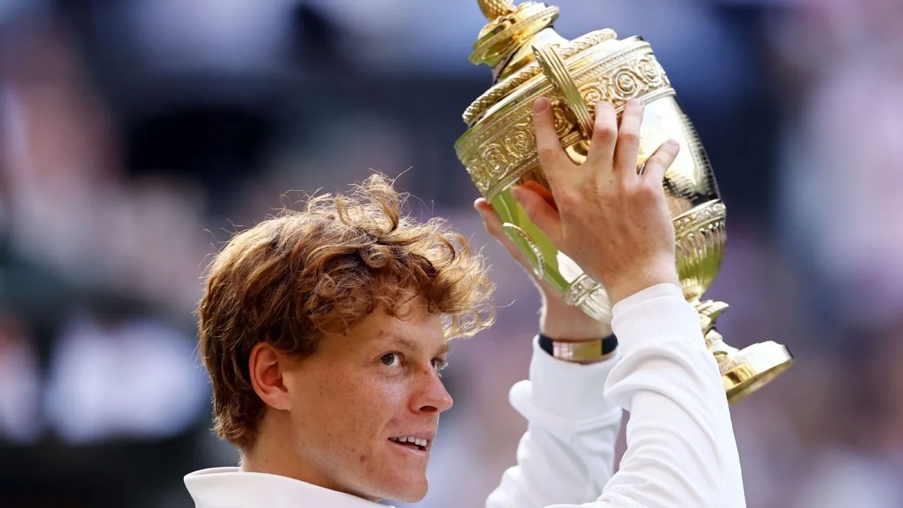 Sinner Kalahkan Alcaraz dalam Pertandingan Ulang untuk Menangi Wimbledon